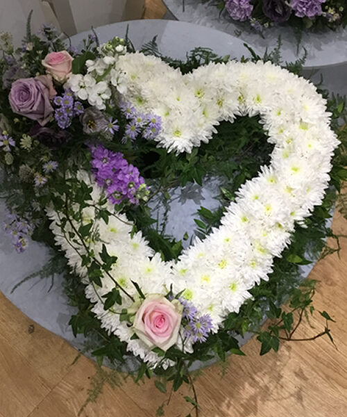 Funeral Single Based Open Heart